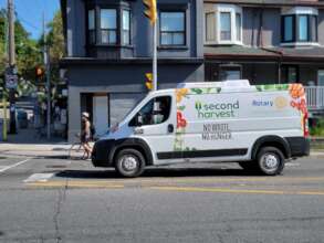 Electric Van on Delivery