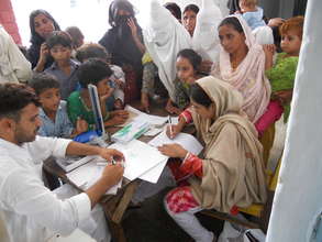 Reception Desk at the FMH Relief Camp