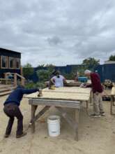 Carpentry workshops to build tables and chairs
