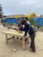 Carpentry workshops to build tables and chairs