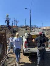 Food and basic items for families in the territory