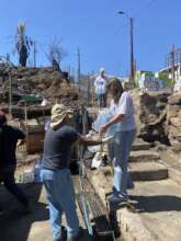 Food and basic items for families in the territory