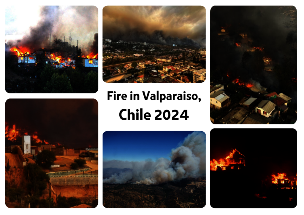 Help for people affected by fire, Valparaiso 2024