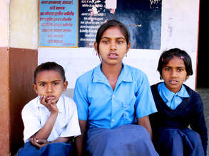 Kavita with her sisters