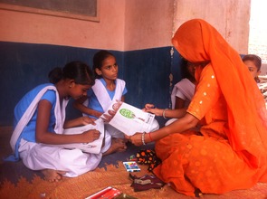 Teaching girls in Rajasthan