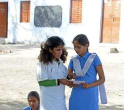 Team Balika, Deepa, ensures Kishbu enjoys school