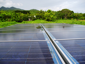 Repaired solar panels