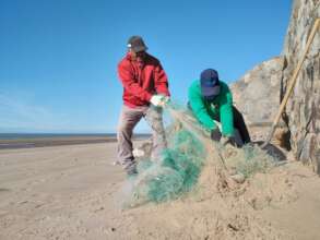 Collecting debris