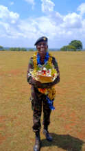 Blidge after her pass out ceremony