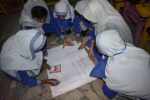 Students Group Work During a Session