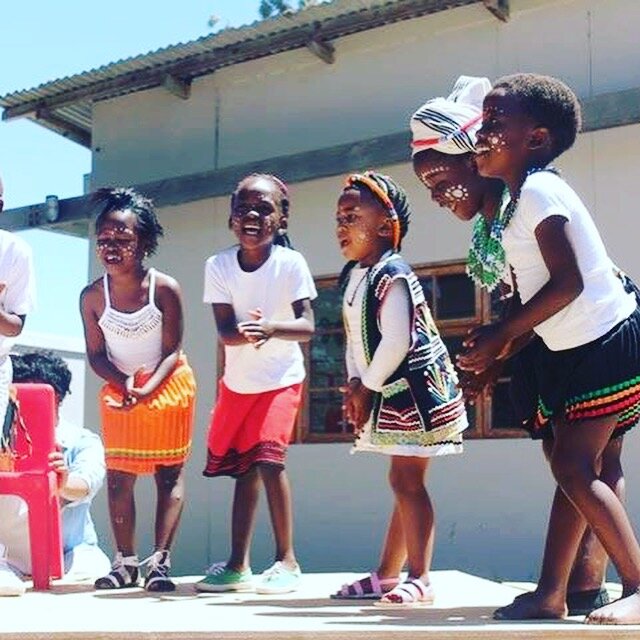 Photos from play therapy for children from disadvantaged homes