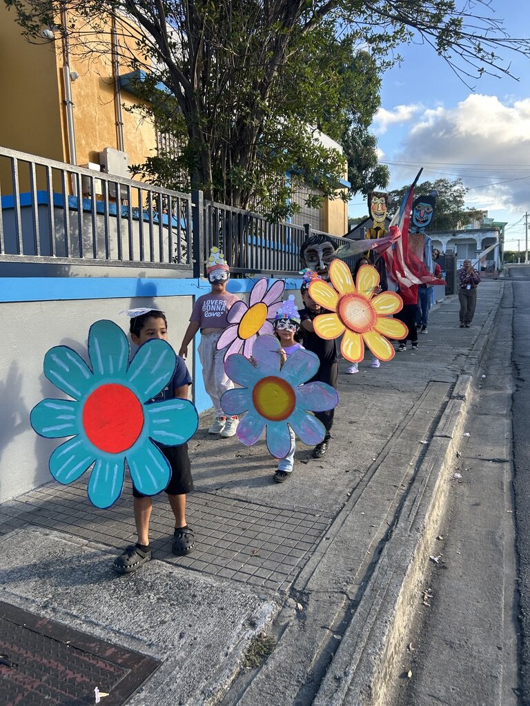 Community parade in Vieques