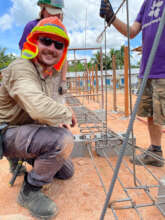 Preparing for the structural concrete!