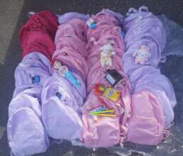 Getting back packs ready for school