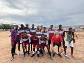 football match between partner schools