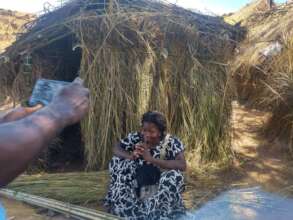 Here is the shelter of this women in Kalemie