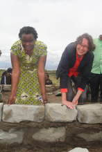 CIRCLE and WCC laying stone