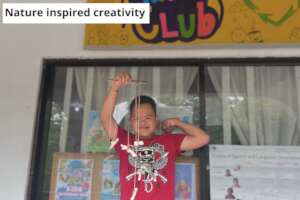 Being creative with crafts made from nature
