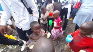 Poradge to IDP Children in Bule/Goma