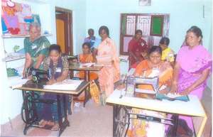 Modern dress making training for rural poor women