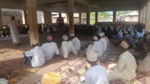 Community members during the project launch