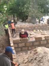 Constructing the walls for the center