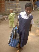 One Physically challenged tribal girl