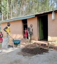 Repairing rooms where children slept