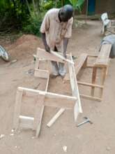 Constructing new desks for the classroom