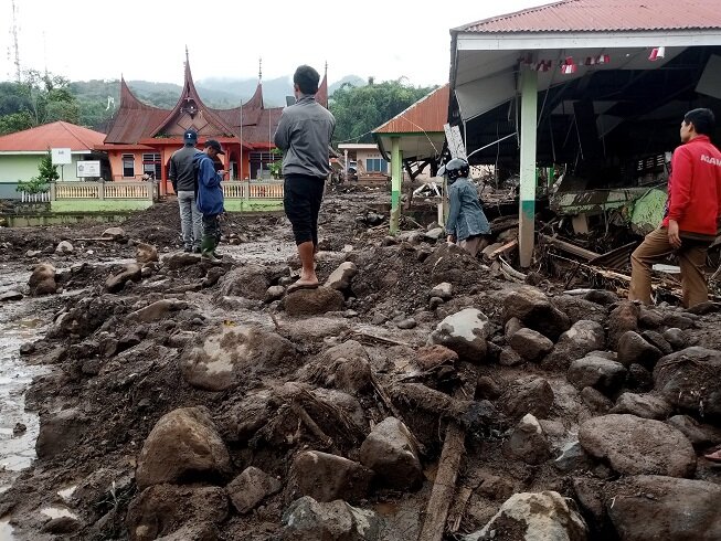 Flashflood in West Sumatera