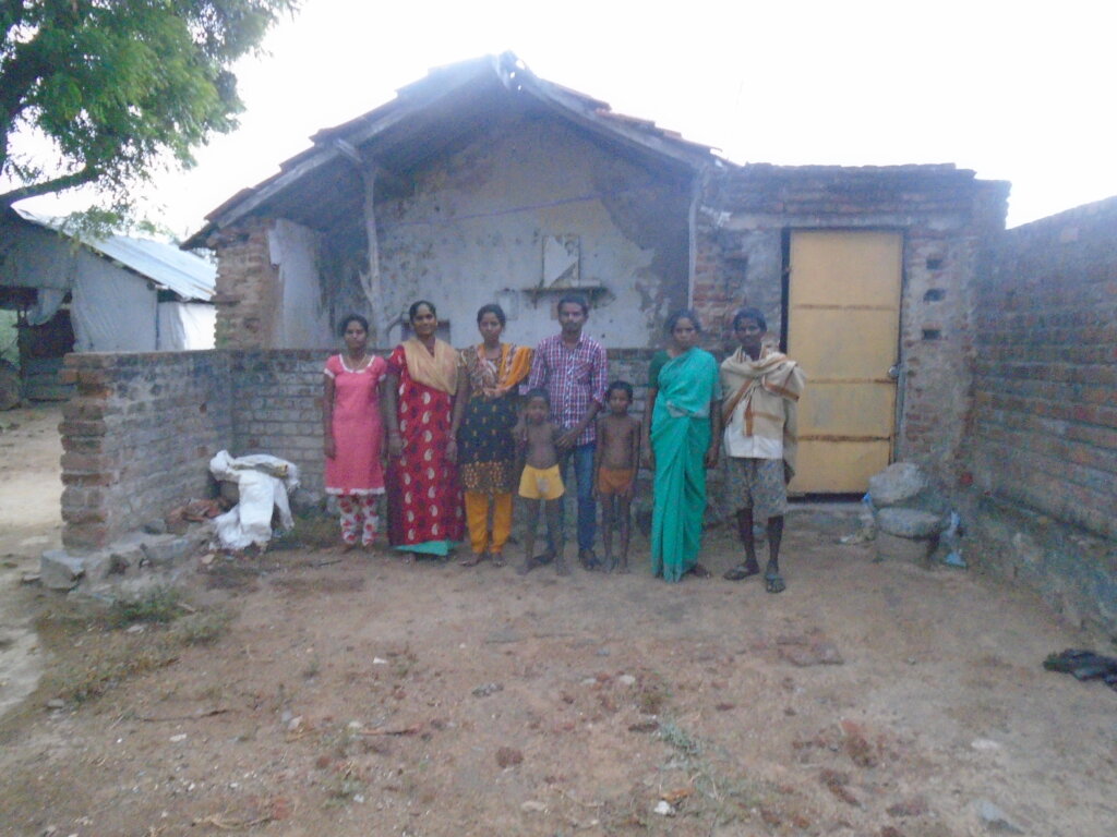 Renovation  the Dalit peoples damaged  houses.