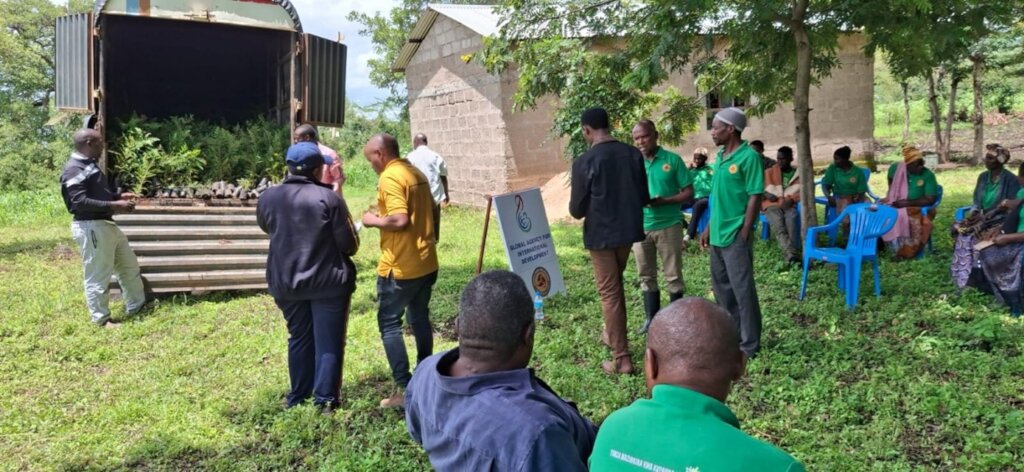 Offsetting CO2 by planting trees in Tanzania.