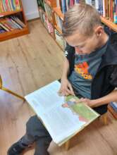 A young reader at the public library.