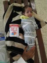 One month old baby finding access to milk difficul