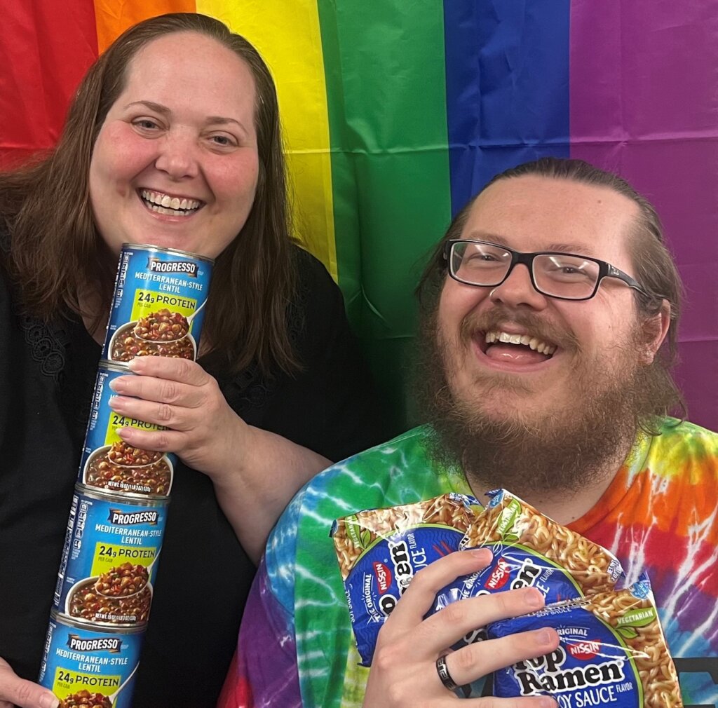 Center Directors Mary & Matt launch a food pantry.