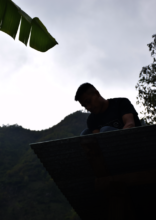 Isaias installing solar