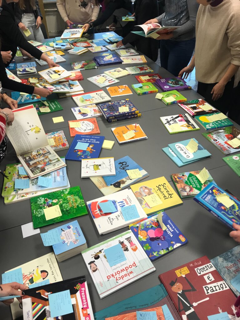 Showing age appropriate books to doctors