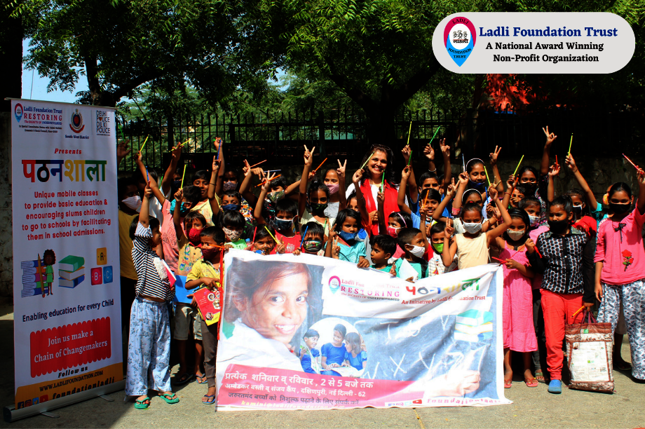 Provide  Education  to 5000 children  in slums