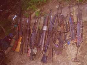 Weapons Confiscated by ICCN Rangers