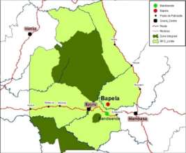 Location of the Bapela Mine