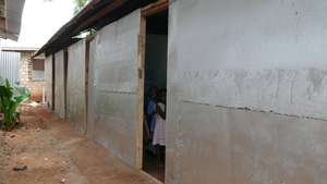 KG3 students in their new classroom