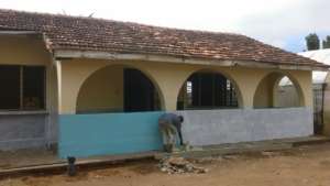 Giving the school a fresh coat of paint