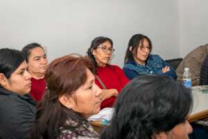 Domestic workers receiving a class