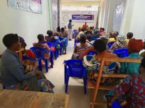 IDP women during the information session