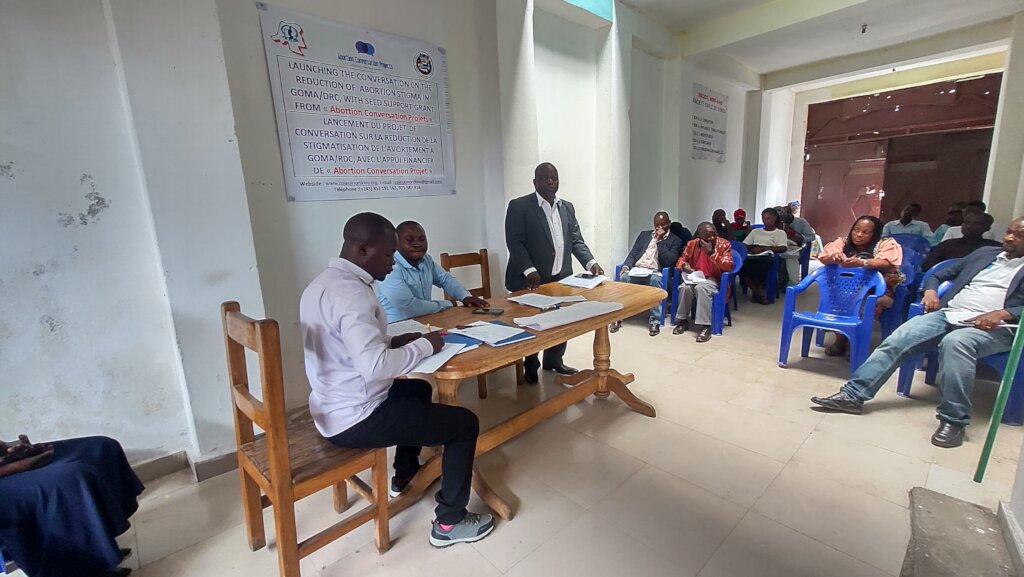 Support the reduction of abortion stigma Goma DRC