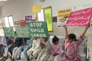 Children during awareness session