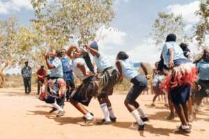 Students in Kitui celebrating graduation