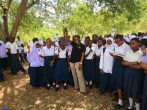 Support 5000 school girls with sanitary pads