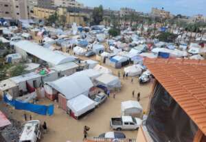 A community of Gazans seeking medical treatment