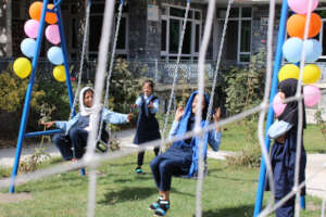children enjoying the playtime in the playground